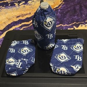 Tampa Bay Rays Blue Bottle Cover Set Of 3